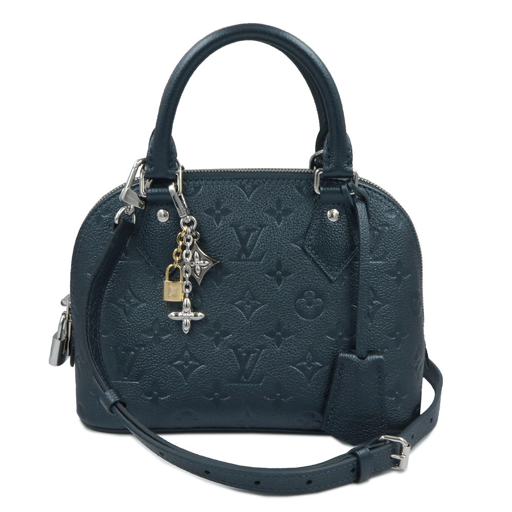 LOUIS VUITTON Alma Empreinte Shimmery Ink Gray 2way Crossbody Leather